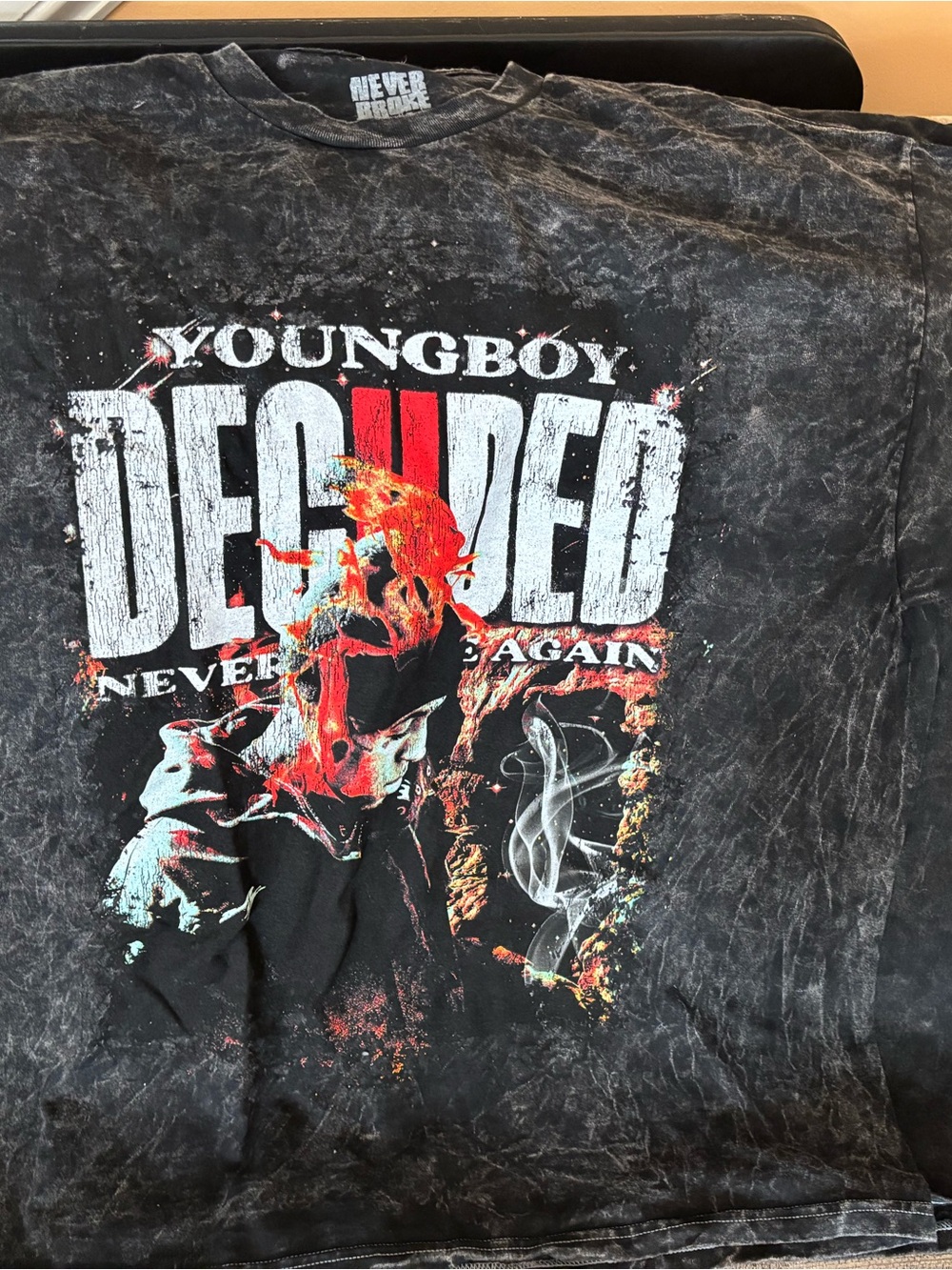 YoungBoy Decided Graphic Tee - Black with Red & White Print two for one!! $28 xl